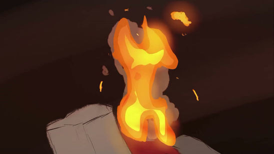 2D fire VFX practise